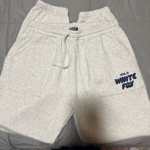 White Fox Mineral Grey Joggers